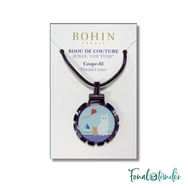 Bohin Thread Cutter Pendant - cat- fonalvágó nyaklánc - macskás - 02