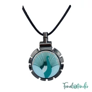 Bohin Thread Cutter Pendant Peacock - fonalvágó nyaklánc - pávás