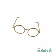 Arany szemüveg amigurumi figurákhoz - Gold amigurumi Glasses