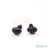 Fekete amigurumi biztonsági orr - black safety animal nose - 9mm Fekete amigurumi biztonsági orr - black safety animal nose - 9mm