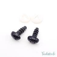 Fekete amigurumi biztonsági orr - black safety animal nose - 9mm - kep 2 Fekete amigurumi biztonsági orr - black safety animal nose - 9mm - kep 2