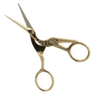 Madaras arany kézimunka olló - bird-shaped handicraft scissors - gold -11.5cm