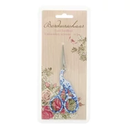 Madaras arany kézimunka olló - bird-shaped handicraft scissors - white-blue -11.5cm
