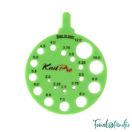 KnitPro - Round View Sizer - kötőtű méret ellenőrző - zöld - 02
