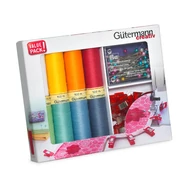 Gütermann Creativ set - with pins clips - varrócérna készlet - varróklipsszel, gombostűvel