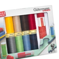Gütermann Creativ set - with textile glue stick - varrócérna készlet - textil ragasztóval