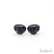 Fekete amigurumi biztonsági orr - black safety animal nose - 15mm