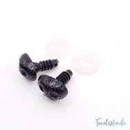 Fekete amigurumi biztonsági orr - black safety animal nose - 15mm - kep 2 Fekete amigurumi biztonsági orr - black safety animal nose - 15mm - kep 2