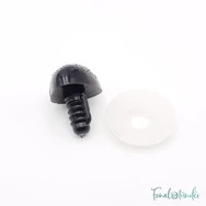 Fekete amigurumi biztonsági orr - black safety animal nose - 20mm - kep 2
