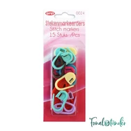  KnitPro Locking stitch markers  - zárható műanyag szemjelölő készlet- 30db - 02