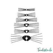  Opry Whiskers - cica bajusz készlet amigurumihoz  - 59-112mm - 120db