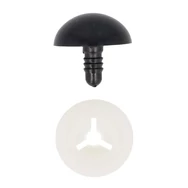 Fekete baba/figura szemek - biztonsági - black safety eyes -30mm