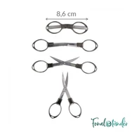 Opry összecsukható olló - folding scissors - metál - metal