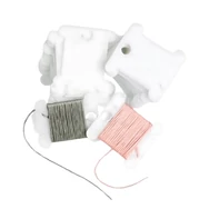 DMC plastic bobbin set - műanyag spulni készlet - hímzőfonalhoz - 28db