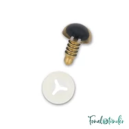 arany baba/figura szemek - biztonsági - golden safety eyes -12mm