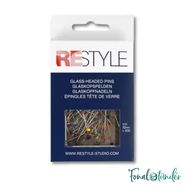 Restyle üvegvégű gombostű - glass-headed pins - 200db