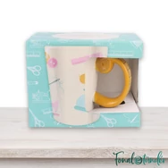Kézművesek Bögréje - varrócentis füllel - Ceramic  Mug