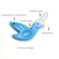 Milward Needle threader with cutter - hummingbird - tűbefűző kolibri