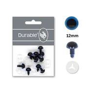 Kék-Fekete baba/figura szemek - biztonsági - Blue safety eyes -12mm