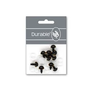 Barna-Fekete baba/figura szemek - biztonsági - Brown safety eyes -12mm