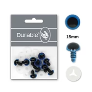 Kék-Fekete baba/figura szemek - biztonsági - Blue safety eyes -15mm