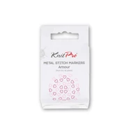  KnitPro Metal stitch markers - fém szív szemjelölő készlet- 40db