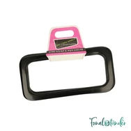 Opry Bag handle - black plastic - fekete szögletes táskafül