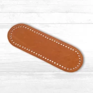 Kézműves Bőr Táska Alj - Horgolt Táskákhoz - 10x32cm 