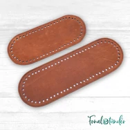 Kézműves Bőr Táska Alj - Horgolt Táskákhoz - 10x32cm 