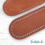 Kézműves Bőr Táska Alj - Horgolt Táskákhoz - 10x32cm 