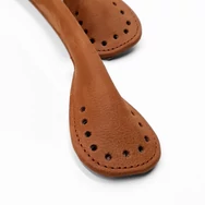 Kézműves Bőr Táska Fül - Felvarrható - Horgolt Táskákhoz - 60x2.5cm - 2db