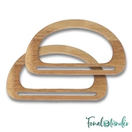 ReStyle wooden bag handle - beige  - íves fa táskafül - 17 x 9.5cm