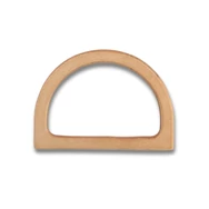 ReStyle wooden bag handle - brown  - íves fa táskafül - 12 x 8cm
