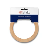 ReStyle wooden bag handle ring - fa táskafül karika - 14cm
