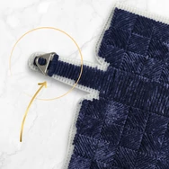 ReStyle D ring for bags - felvarrható fém rögzítőelem táskákhoz - 2db