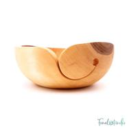 Kézműves Diófa Fonalvezető Tál - Handmade Wooden Yarn Bowl - 19cm - 02 Kézműves Diófa Fonalvezető Tál - Handmade Wooden Yarn Bowl - 19cm - 02