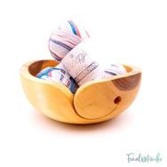 Kézműves Diófa Fonalvezető Tál - Handmade Wooden Yarn Bowl - 19cm Kézműves Diófa Fonalvezető Tál - Handmade Wooden Yarn Bowl - 19cm