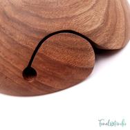 Kézműves Diófa Fonalvezető Tál - Handmade Wooden Yarn Bowl - 21cm - 04 Kézműves Diófa Fonalvezető Tál - Handmade Wooden Yarn Bowl - 21cm - 04