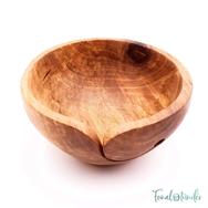 Kézműves Diófa Fonalvezető Tál - Handmade Wooden Yarn Bowl - 17cm - 04 Kézműves Diófa Fonalvezető Tál - Handmade Wooden Yarn Bowl - 17cm - 04