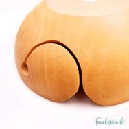 Kézműves Diófa Fonalvezető Tál - Handmade Wooden Yarn Bowl - 19cm - 02 Kézműves Diófa Fonalvezető Tál - Handmade Wooden Yarn Bowl - 19cm - 02