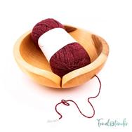 Kézműves Diófa Fonalvezető Tál - Handmade Wooden Yarn Bowl - 19cm - 04 Kézműves Diófa Fonalvezető Tál - Handmade Wooden Yarn Bowl - 19cm - 04