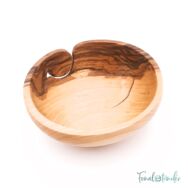 Kézműves Diófa Fonalvezető Tál - Handmade Wooden Yarn Bowl - 16cm - 3