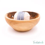 Kézműves Diófa Fonalvezető Tál - Handmade Wooden Yarn Bowl - 16cm - 4