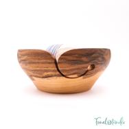 Kézműves Diófa Fonalvezető Tál - Handmade Wooden Yarn Bowl - 16cm - 2 Kézműves Diófa Fonalvezető Tál - Handmade Wooden Yarn Bowl - 16cm - 2
