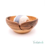 Kézműves Diófa Fonalvezető Tál - Handmade Wooden Yarn Bowl - 16cm