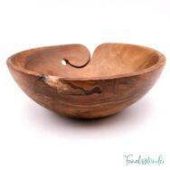 Kézműves Diófa Fonalvezető Tál - Handmade Wooden Yarn Bowl - 20cm - 2