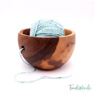 Kézműves Diófa Fonalvezető Tál - Handmade Wooden Yarn Bowl - 15cm - 3 Kézműves Diófa Fonalvezető Tál - Handmade Wooden Yarn Bowl - 15cm - 3