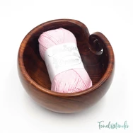 Durable Wooden Yarn Bowl - rózsafa fonaltartó tál - 15cm - 02