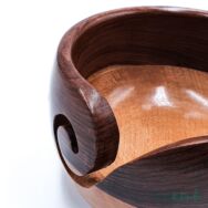 Durable Wooden Yarn Bowl - rózsafa fonaltartó tál - 15cm - 03