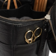 MUUD Saturn Project Bag - bőr kézimunka táska - kötéshez, horgoláshoz